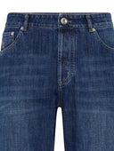 Jeans BRUNELLO CUCINELLI, mid-rise tapered jeans