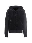 Jacheta Moose Knuckles, fur hooded jacket, Negru