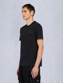 Tricou Moose Knuckles, CRESCENT TEE, Short-sleeved, Regular, Negru