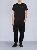 Tricou Moose Knuckles, CRESCENT TEE, Short-sleeved, Regular, Negru