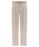 PANTALONI STEFANO RICCI , Logo Insert, Wool, Silk, Light Beige
