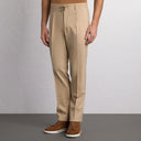 PANTALONI STEFANO RICCI , Logo Insert, Wool, Light Beige
