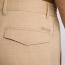 PANTALONI STEFANO RICCI , Logo Insert, Wool, Light Beige