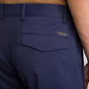 PANTALONI STEFANO RICCI , Logo Insert, Flap Pockets, Wool, Navy Blue