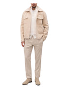Pantaloni STEFANO RICCI, Beige wool and silk pants