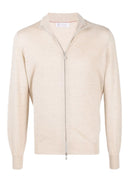 Pulover BRUNELLO CUCINELLI, Cream wool and cashmere cardigan