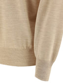 Pulover BRUNELLO CUCINELLI, Cream wool and cashmere cardigan