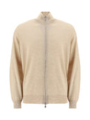 Pulover BRUNELLO CUCINELLI, Cream wool and cashmere cardigan