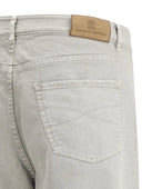 Jeans BRUNELLO CUCINELLI, appliqué straight-leg trousers