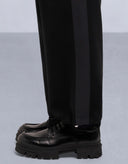 Pantaloni Moose Knuckles, MIX MEDIA WIDE LEG PANT, Black