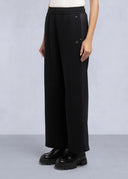 Pantaloni Moose Knuckles, MIX MEDIA WIDE LEG PANT, Black