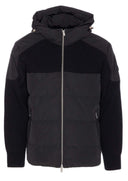 Geaca Moose Knuckles, Black Glenvale Knit Hybrid Jacket