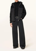 Geaca Moose Knuckles, Black Glenvale Knit Hybrid Jacket