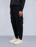Pantaloni Moose Knuckles, HARTSFIELD CARGO JOGGER, Negru