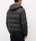 Geaca STEFANO RICCI, Brown quilted wool and cashmere down jacket