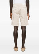 Pantaloni scurti ELEVENTY, garment-dyed cotton jogger bermuda shorts, Cream