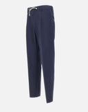 Pantaloni ELEVENTY, Stretch cottton pants, Bleumarin