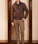 PANTALONI STEFANO RICCI , Logo Insert, Wool, Beige