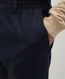 PANTALONI STEFANO RICCI , Logo Insert, Wool, Black