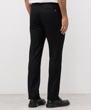 Pantaloni STEFANO RICCI, Black wool trousers with brand patch