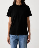 Tricou ELISABETTA FRANCHI, button-back T-shirt, Negru
