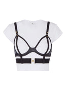 Tricou ELISABETTA FRANCHI, Jersey T-shirt with bra