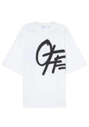 Tricou OFF WHITE, Spray Logo Skate T-shirt,Alb