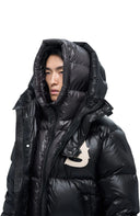 Geaca ALPHASTYLE, Kudu Double Hood Down Jacket, Negru