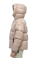 Geaca ALPHASTYLE, Kudu Double Hood Down Jacket, Crem