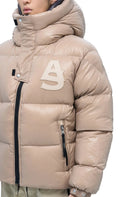 Geaca ALPHASTYLE, Kudu Double Hood Down Jacket, Crem