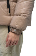 Geaca ALPHASTYLE, Kudu Double Hood Down Jacket, Crem