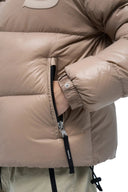 Geaca ALPHASTYLE, Kudu Double Hood Down Jacket, Crem