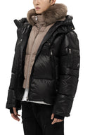 Geaca ALPHASTYLE Kudu Hooded Fur Jacket – Negru