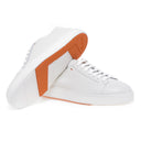 Sneakers SANTONI, Casual, Leather, Alb