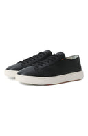 Sneakers SANTONI, Damps Sneakers In Black Leather