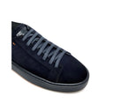 Sneakers SANTONI,  Suede Sneakers In Blue Leather