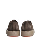 Sneakers SANTONI,Godfrey Sneakers In Brown Suede