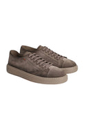 Sneakers SANTONI,Godfrey Sneakers In Brown Suede