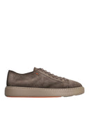 Sneakers SANTONI,Godfrey Sneakers In Brown Suede