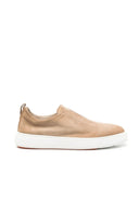 Loafers SANTONI, suede loafers, olive brown