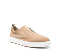 Loafers SANTONI, suede loafers, olive brown