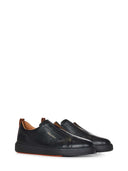 Loafers SANTONI, Sport slip-on,Black
