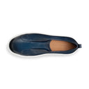 Loafers Santoni, blue leather slip-on sneaker