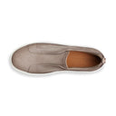 Loafers Santoni,Beige suede slip-on sneaker