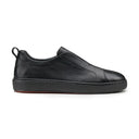 Loafers SANTONI,Leather slip-on, Black