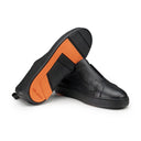 Loafers SANTONI,Leather slip-on, Black