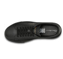 Sneakers SANTONI, black leather double buckle sneaker