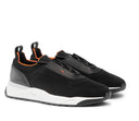 Sneakers SANTONI,  black stretch knit sneaker