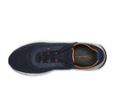 Sneakers SANTONI, blue stretch knit sneaker
