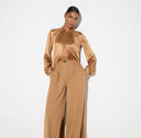 BLUZA ELISABETTA FRANCHI,Blouse in shiny jersey fabric